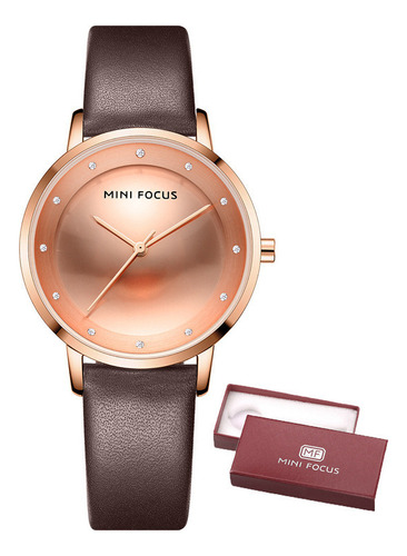 Relojes Ultradelgados De Cuero Mini Focus Para Mujer