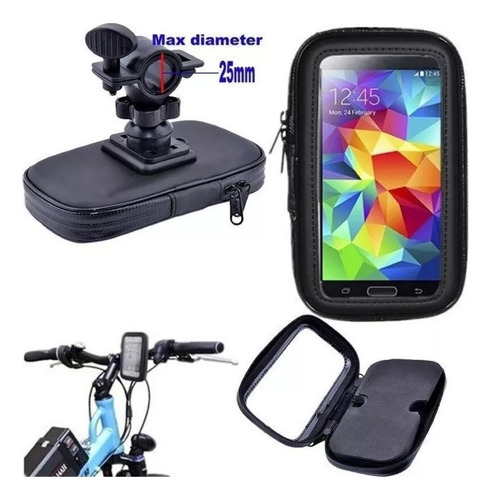 Soporte Impermeable Para Celular En Moto O Bici