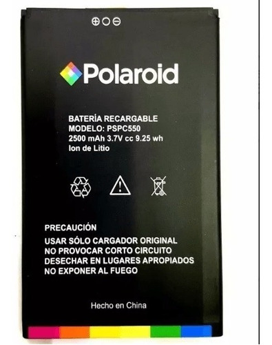 Pila Bateria Polaroid Pspc550 550 Cosmos 2500 Mah 3.7v E/g