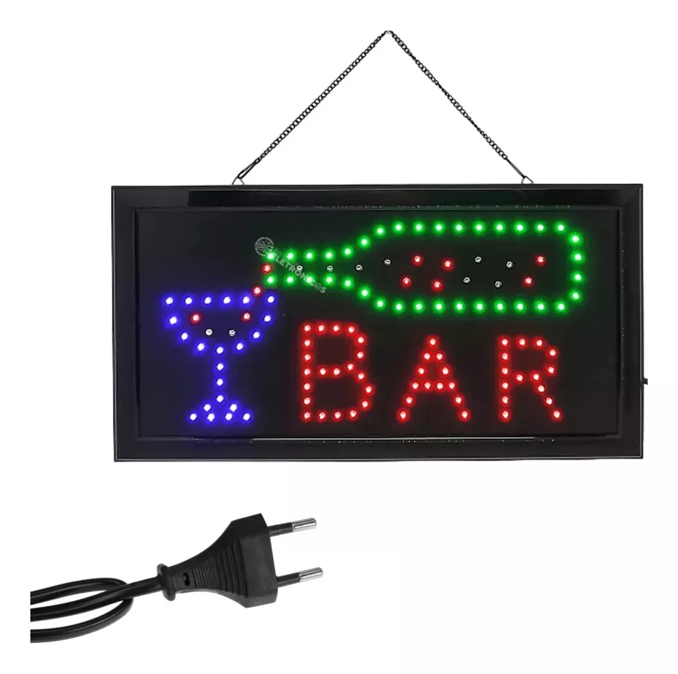 Primeira imagem para pesquisa de letreiro neon bar