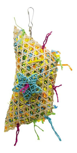 Juguete Para Masticar Pájaros, Forraje Multicolor,