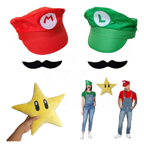Disfraz Mario Y Luigi Super Estrella Halloween Disfraces De Pareja Cosplay Videojuegos Temática Bro Hermanos Fontaneros Bros