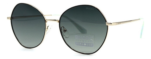 Lente De Sol Bugsy - 5107 Diseño Dorado Y Verde