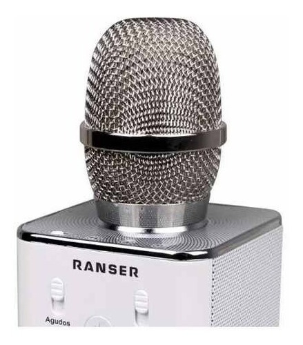 Imagen 2 de 4 de Micrófono Karaoke Ranser Mc-ra70 Parlante Incorporado
