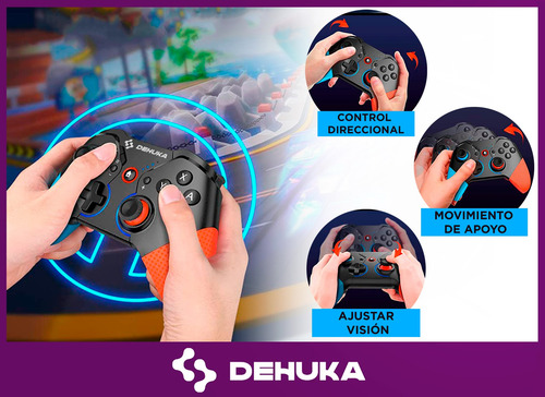 Imagen 6 de 9 de Joystick Compatible Nintendo Switch Pc Android Ios iPhone Inalambrico Accesorios Juegos Dehuka