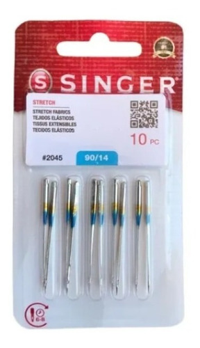 Agujas Singer Blister 2045 Punta Bola Set 10 Unidades