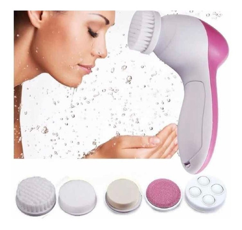Cepillo Facial Exfoliante Limpieza Masajeador A Pilas 5 En 1