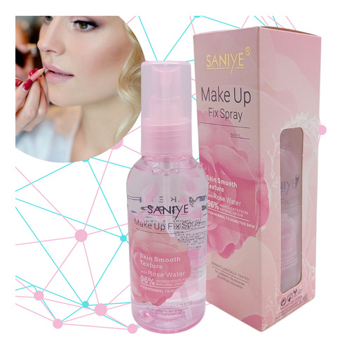 Fijador De Maquillaje Agua De Rosas Rosas