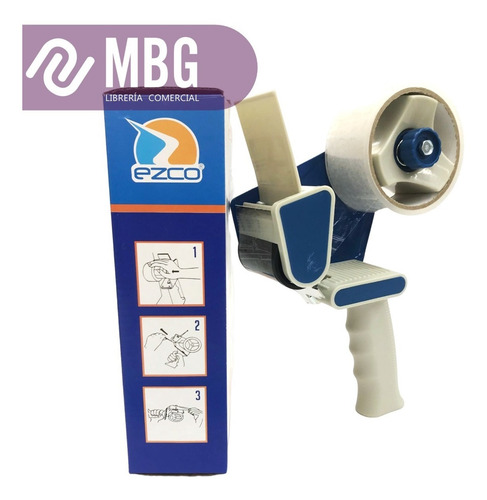 Imagen 2 de 6 de Racionadora Cinta De Embalar Ezco Con Mango Dispenser