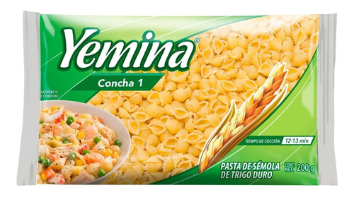 Pasta Yemina Concha N°1 Bolsa 200g