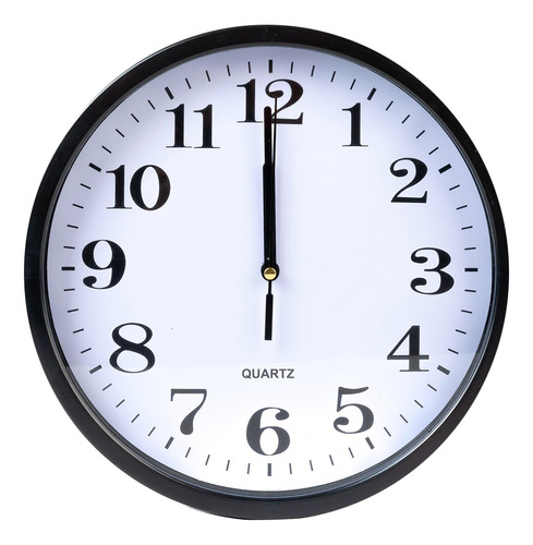 Reloj De Pared Analogico Ideal Para Oficina Hogar 24 Cm