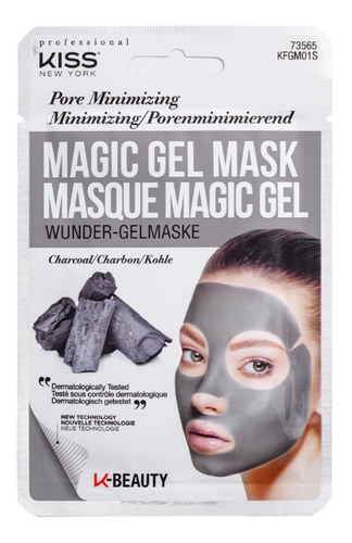Imagem 1 de 2 de Máscara Facial Kiss New York - Magic Gel Mask Carvão