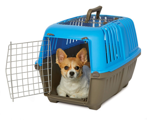 Transportador Viaje Para Mascotas Azul, Facil Montaje