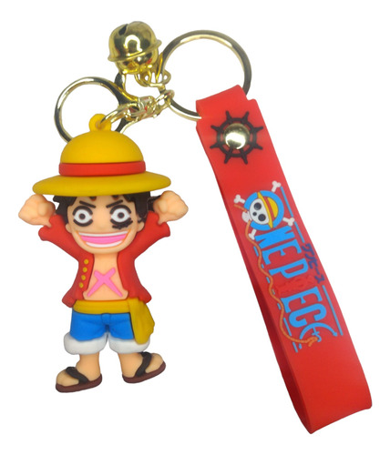 Llavero Monkey D'luffy One Piece En Goma