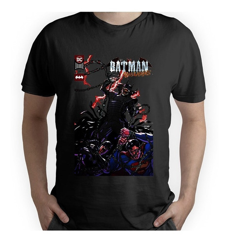 Playera Negra Batman Comic Impresion Dtg