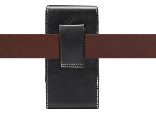 Funda De Cintura Universal Vertical Con Textura De Piel De