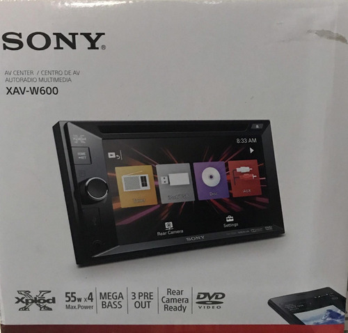 Sony Xav-w600 Receptor E Dvd Lcd Para Auto