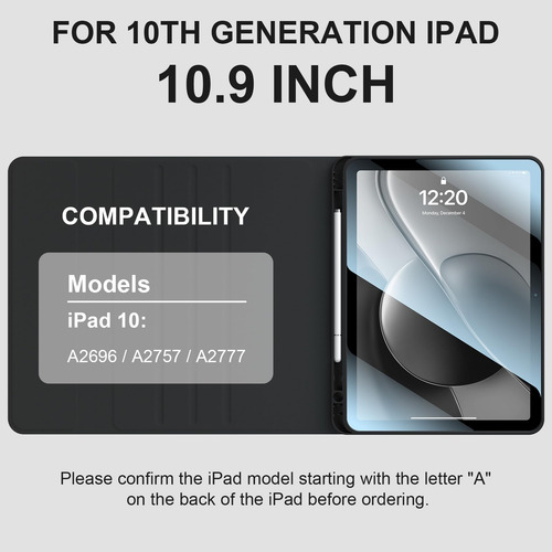 Funda Para Ipad 10ª Generación Con Teclado Y Lápiz Universal Color