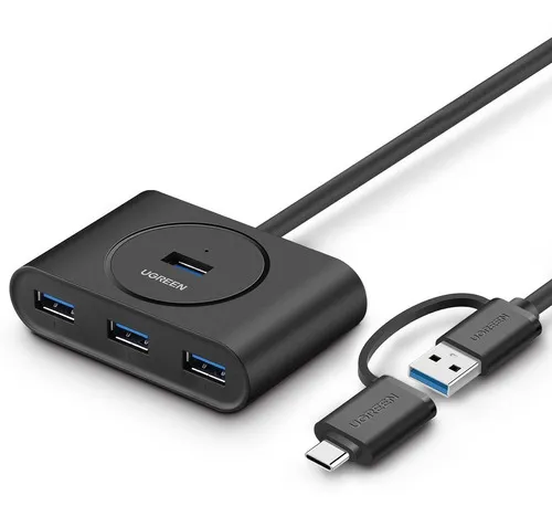 Hub Splitter - 4 Usb 3.0 Ugreen Otg 40850 Adaptador Tipo C