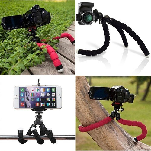 Tripé Com Suporte Flexível Celular Câmera Selfie Foto Vídeo