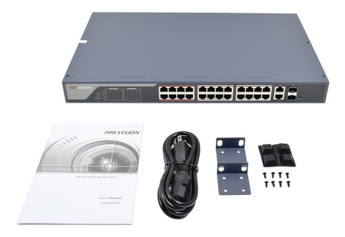 Switch Admin Via Web 250m Poe Larga Distancia 24 Puertos