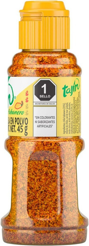 4 Piezas Tajin Habanero Salsa En Polvo 45g