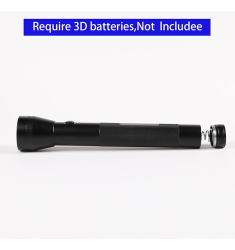 Linterna Led 3-cell D Heavy Duty Para Exteriores 600l Negra