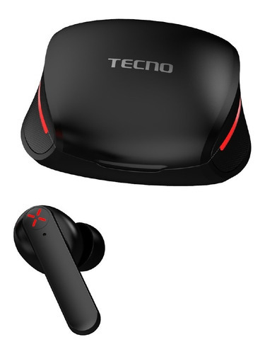 Tecno G01 Audifonos Gamer Tws Inalámbricos Bluetooth Luz Led Color Negro