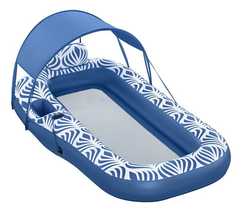 Cama Inflable Con Toldo 1.98m X 1.12m 43732 Bestway Color Azul