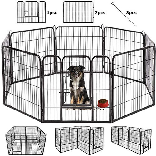 Jaula Para Perros Extra Grande Resistente 16/8 Paneles