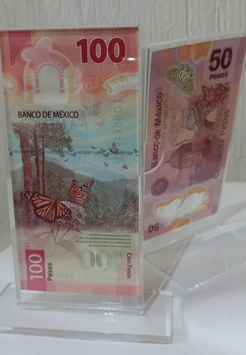 Combo Billete Sor Juana Aa + Billete 50 Binario + Moneda 20