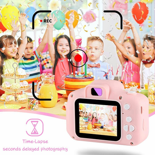 Camara De Fotos Digital Infantil. Hd Colores. Color Rosa