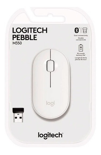 Mouse Logitech Pebble Wireless Bluetooth Usb M350 Ios Androi