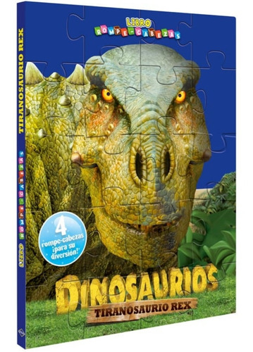 Colección De 4 Tomos Increíbles Dinosaurios Con Rompecabezas