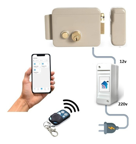 Cerradura Chapa Smart Interfaz Wifi De Apertura Remota