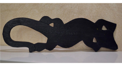 Escultura De Lagarto Gecko Suspensão De Parede Para 30 Cm