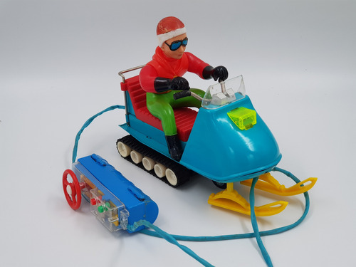 Moto Nieve Snow Mobile Rc Bandai 1960 Si Funciona Abierto (Usado)
