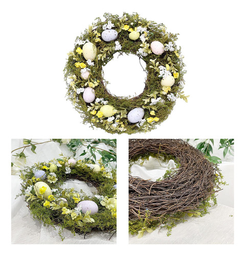Simulación Huevo De Pascua Guirnalda Colgador Puerta