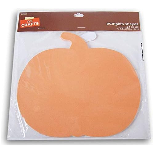 Pumpkin Paper Shape Cutouts - 24 Count