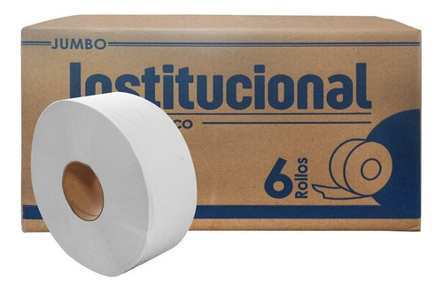 Institucional Papel Higiénico Jumbo Caja C/6 Rollos 360mts