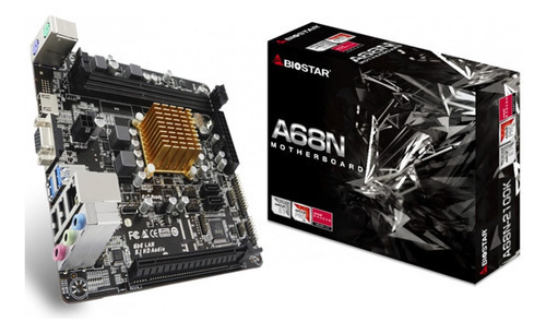 Placa-mãe Biostar A68n 2100k Amd E1-6010 Ddr3 Mini Itx