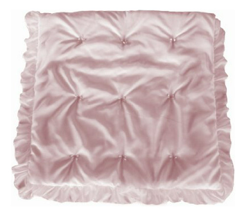 Baby Doll Bedding Layered Cuna Edredón, Rosa.