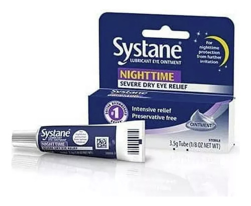 Systane Night Time Ungüento De Noche Ojos Muy Secos 3.5 Gr