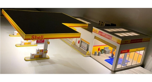 Imagen 7 de 10 de Estación De Servicio Ho 1/87 Con Luz Construcción Para Armar