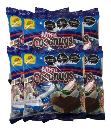 Mini Coconugs Dulce De Coco Chocolate 72 Pz 15 G C/u E