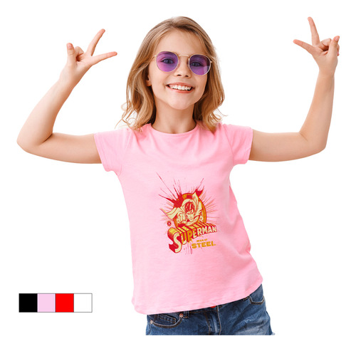 Playera Para Niño Y Niña Color Supermaan #5