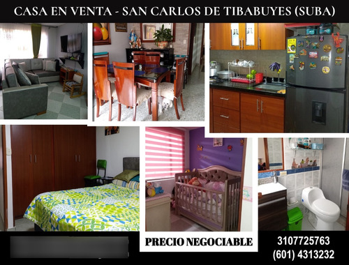 Casa En Venta San Carlos De Tibabuyes - Noroccidente De Bogota D.c