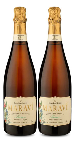 Kit 2 Espumantes Entre Dois Mundos Maraví Bco Brut Bra 750ml