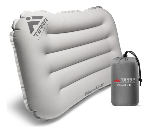 Almohada Inflable Compacta De Terra Incognita En Una Caja -