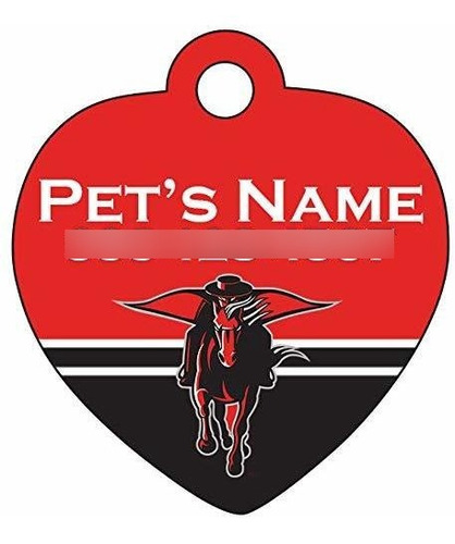 Placa Identificativa Para Mascotas Texas Tech Red Raiders